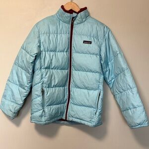 Patagonia Light Blue Down Puffer Jacket